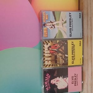 Hard to find Elvis Presley 3 pack cassettes